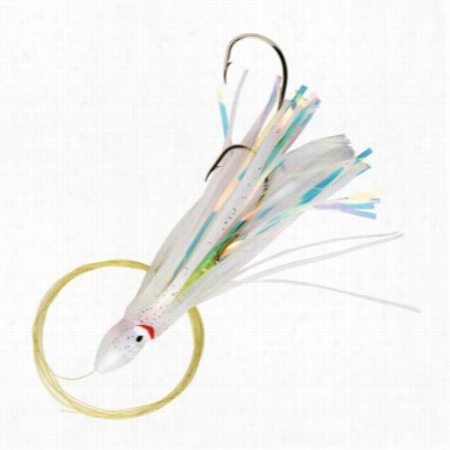 P-line Righed Squid With Tinsel Inser T - White