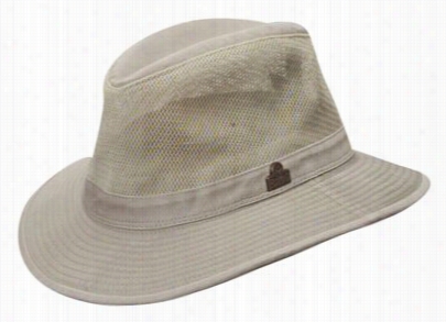 Redhe Ad Garment Washed Twiol Safari Hat Foe Men - Khaki  - L