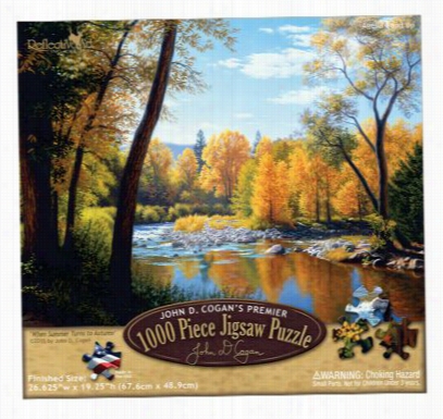 Reflective Art When Smumer Tunrs To Autumn By John D. Cogan1 000-piece Jigsaw Puzzle