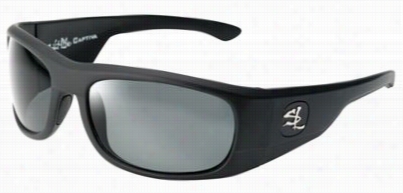 Salt Life Captiva Polarized Sunglases - Matt Eblack/smoke