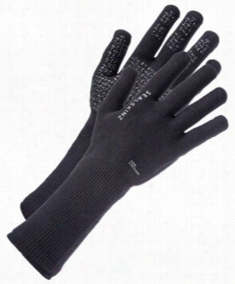 Sealskinz Ultra Grip Gauntlet Waterprof Gloves -  Black - L