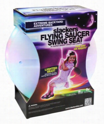 Slackers Nght Riderz Led Flying Saucer Swing Seat