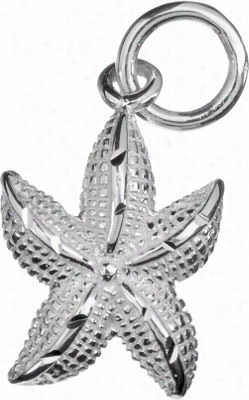 S Terling Silver Starfish Pendant