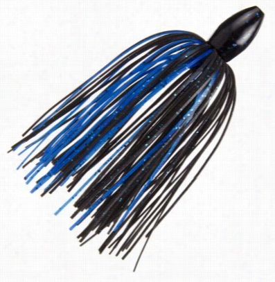 Strike King Tour Grade Tungsten Slither Rig - Black Blue Flake - 3/4 Oz