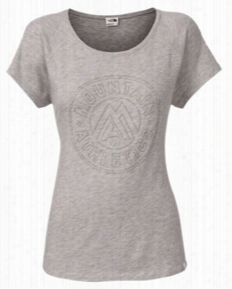 The North  Front Burn-out T-shirt For Ladies - Tnf Light Grey Heather - L