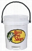 Logo 5-Gallon Plastic Bucket with Rope Handle - White