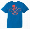 Salt Life Skull and Hooks Short Sleeve T-Shirt for Girls - Turquoise - L