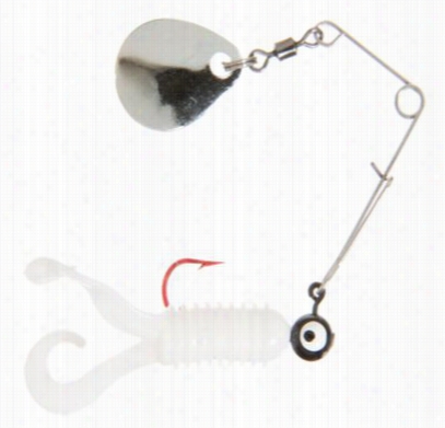 Uncle Buck's Panfishh Creatures - Caajun Critter With Spinner - White