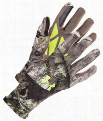 Under Armour Scent Control Gloves Concerning Men - Mossy Oak Treesand - S