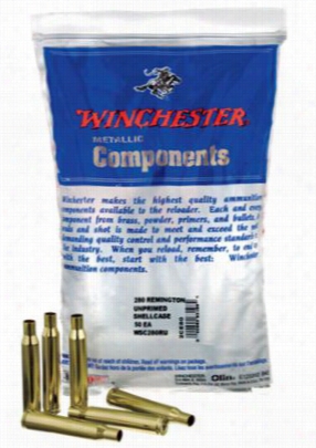 Winchester Bulk Brass Unpeied Rifle Shellcase Metallic Componens For Rifles - .270 Winchester - 50 Per Bag