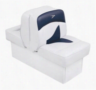 Wise Deluxe Lounge Boat Seat -w Hite/blue