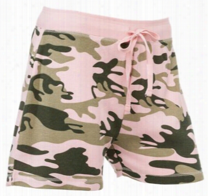 Natural Reflections Loungewear Collection For Ladies - Boxer Shorts - Camo Print - L