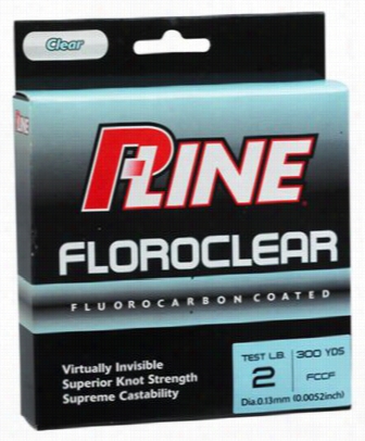 P-line Floroclear Fihing Line - Mist Green - 300 Yards - 6 Lb.