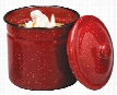 Swan Creek Candle Company Gourmet Enamelware Canister Candles - Warm Cinnamon Bun