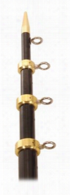 T Igress Track Premium Telescopic Aluminum Outrigger Poles - Blck/gold - 15'-1-1/8'