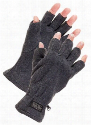 White River Fly Shop Fingerless Fleeece Gloves - S/m