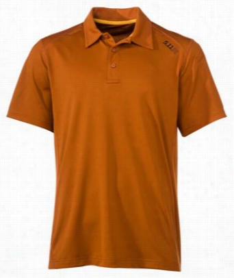 5.11 Tactical Purs Uit Polo Shirt In Quest Of  Men - Short Sleeve- Terra Cotta - S