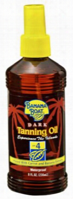 Banana Boat Dark Tanning Oil With Spf 4