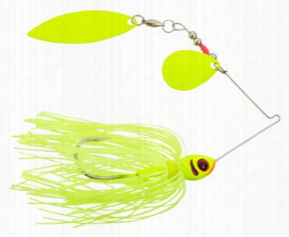 Booyah Glow Bllade Spinnerbait - Tandem - 3/8 Oz - Chartreuse