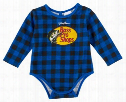 Buffalo Check Logo Bodysuit For Babies - Roy Al - 3 Months