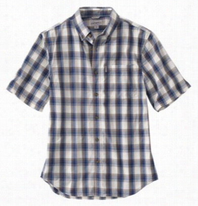 Carhartt Essential Pplaid Buttond-own Shirt For Men - Light Brown - L