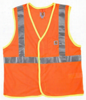 Carhartt  High-viisibility Class 2 Vest For Men - Bright Oranhe - L