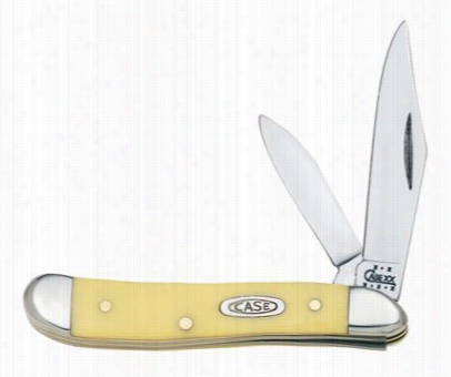 Case Yellow Handle Knife - Peanut