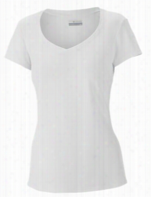 Columbia Innisfree T-hsirt Fkr Ladies  -short Sleeve - White - Xs