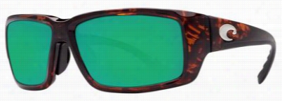 Costa Fantail Omnifit 580g Polarized Sunglasses - Tortoise/green Mirror