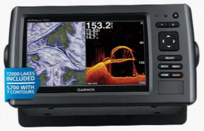 Garmin Echomap 73dv H Dfishfinder And Chartplotter In The Opinion Of Lakevu Dh Maps