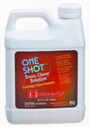 Hornady One-shot Sonic Unadulterated Catridge Case Formula Cleaner Solution - Quart