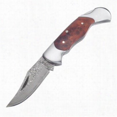 Magnum By Bker Damascus Floder Foolding Blade Knife