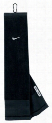 Nike Face/club Tri-fold Gol F Towel - Blac/silver