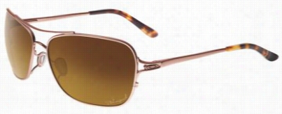 Oakley Coques T Polarized Sunglasses For Ladies - Satin Rose Gold/brown Gradiet