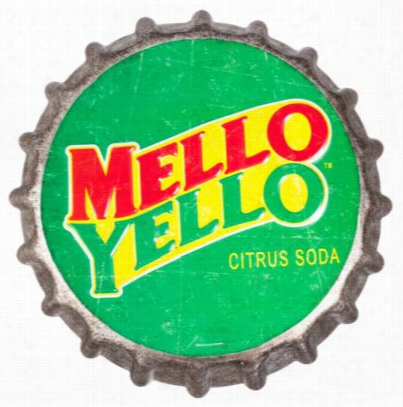 Open Road Brands Mello Yello Embossed Tin-plate Bottlecap Token