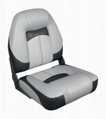 Pro Qualifier High Back Boat Seat - Charcoal/gray/charcoal