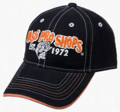 Raissed Logo Cap For Boys - Black/orange