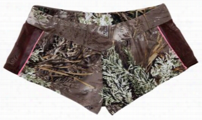 Realtree Girl Camo Swim Shorts For Ladies - Realtree Max-1 - L