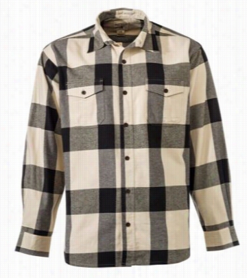 Redhead Bear Creek Plaidd Flanbel Long Sleeve Shirt For Men - Coal Buffalo - Xl