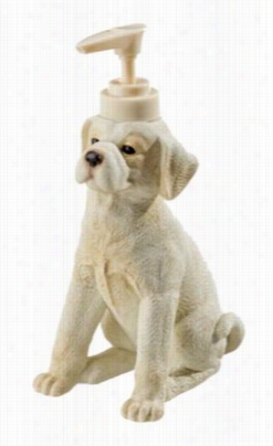 Retriever School Bathroom Accessories - Yelllow Lab Lotion Dispenser