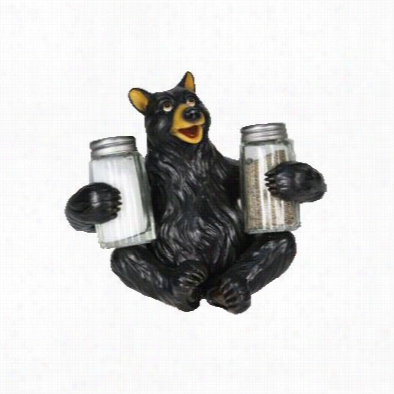 Rive's Move Sideways Glass  Salt And Pepepr Shaker - Bear