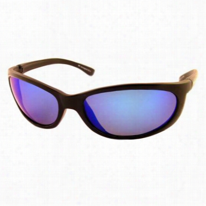 Sea Striker Bridgetender Sunglasses - Black/blue Mirror