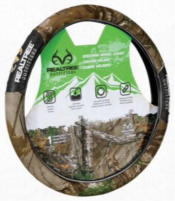 Stamp Automotive Realtree Outfitters 2 Grip Steeting Wheel Cover - Realtree Xtra