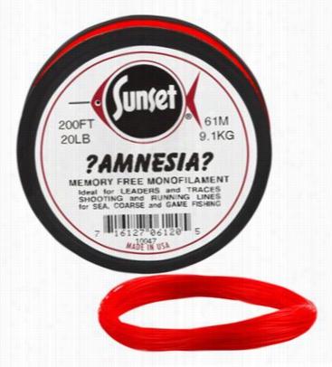 Sunset Aamnesia Memory-free  Monofilament Shooting Line - 20 Lb. - 200'