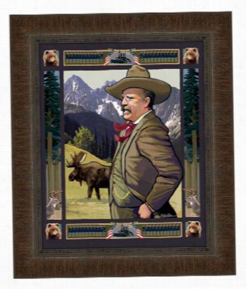 Teddy Rooswvelt Framed Art By Rick Kersten