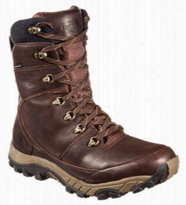 The North Face Chiklat Leather Tall Waterproof Insulated Winter Boots For Men - Demitass Ebrown/cub Brown - 11m