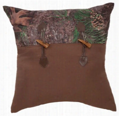 Truetimber Mixed Pine Collection Toggle Throw Pillow