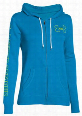 Under Armour Favorite Fleece W Or Dmark Full-zip Hoodie For Ladies - Dynam O- M