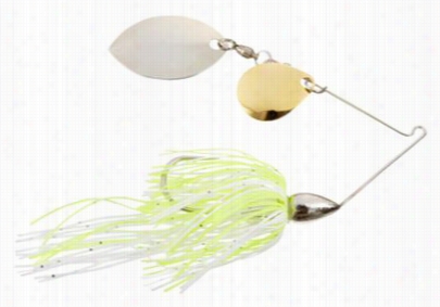 War Eagle Finesse Spinmerbait - 5/16 Oz. - Speckled White/chartreuse