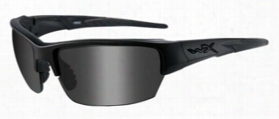 Wiley X Saint Safety Changeable Series Sunglasses - Matte/black/smoke Grey